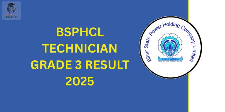 BSPHCL Technician Grade 3 Result 2025